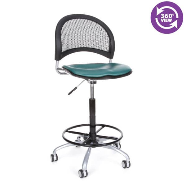 Moon Swivel Vinyl Chair with Drafting Kit