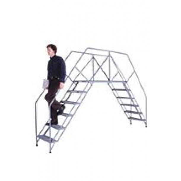 Portable Crossover Platform Ladder - Industrial Man Lifts