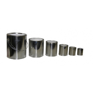 Round Metal Can With Lid