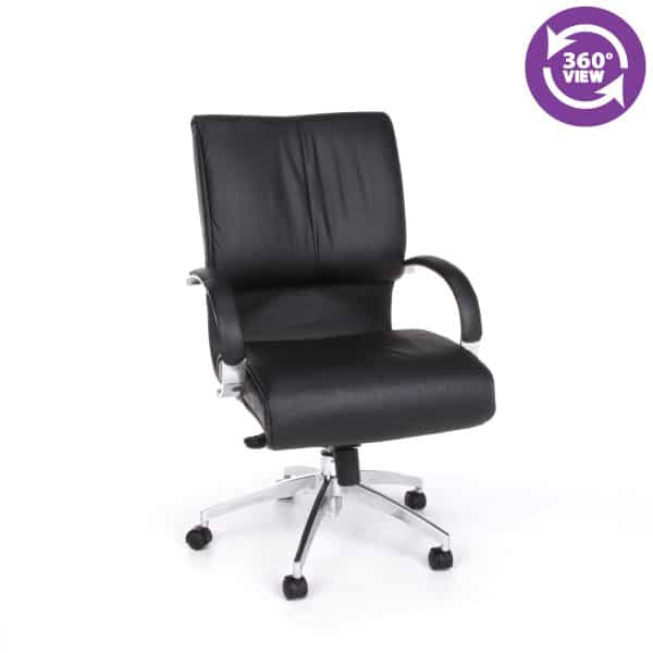 Sharp Series Leather Executive Mid-Back Chair