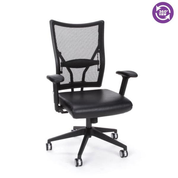 Talisto Series Executive Mid-Back Leather & Mesh Chair