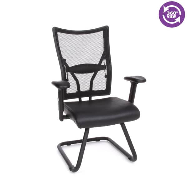 Talisto Series Executive Mid-Back Leather & Mesh Guest Chair