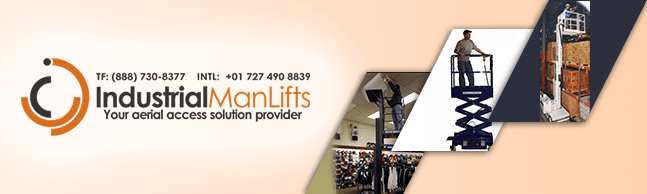 single man lift, industrial man lifts, stock picker